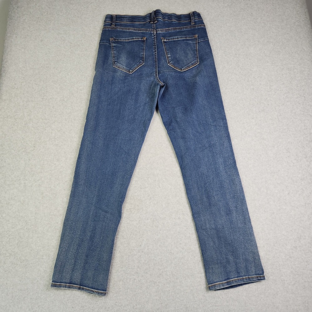 Angels Forever Young Jeans Womens 10/30 Blue Denim Everluxe Lift Straight Leg - Picture 4 of 9